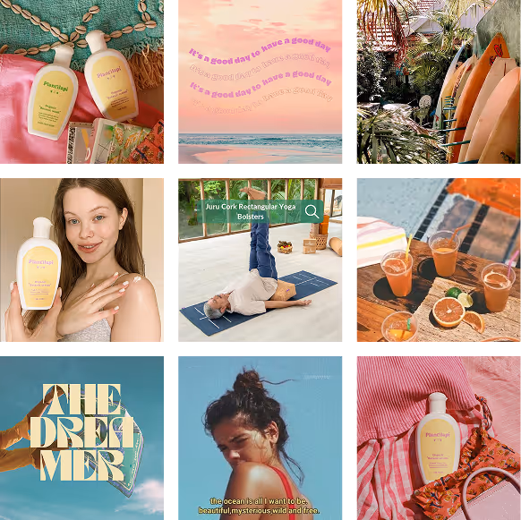 Beauty brand brand grid